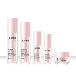 30g 50g Cream Double Walled Cosmetic Jar and Pink Lotion Spray Bottle Set Luxury