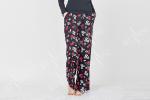 Black Women'S Nightgown Sets , Women'S 2 Piece Pajamas Sets Lace Trimed
