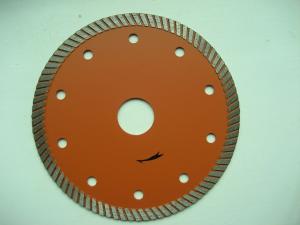 China Orange 9 Inch Narrow Turbo Rim Diamond Blade Granite Cutting High Speed factory