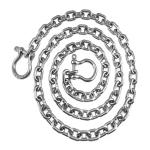 Stainless Steel 316 DIN763 Standard Long Link Anchor Chain, Dia. 10mm