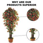 2.5m Landscape Real Touch Artificial Flowers Green Azalea Tree