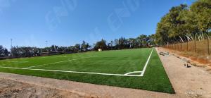 China High Warranty Artificial Football Pitches Installation Project Located In Mozambique factory