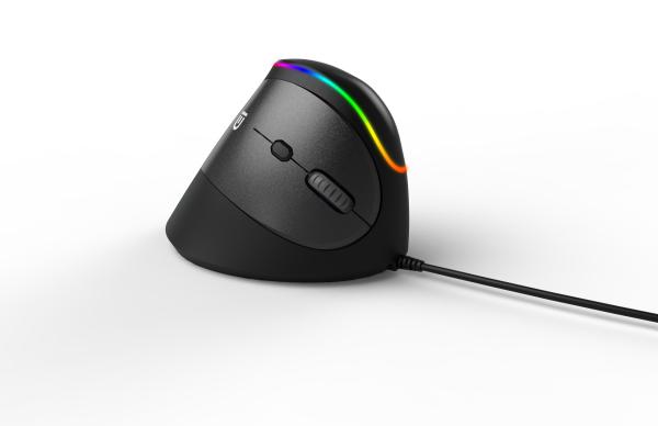 Wireless / Wired Vertical Ergonomic Mouse For Integrated Mobile Phone Tablet