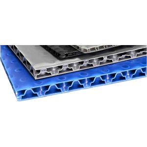 2mm - 20mm Plastic Hollow Sheet Durable Honeycomb Polypropylene Panels