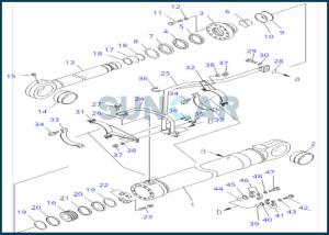 China 707-99-77050 7079977050 Bucket Cylinder Service Kit Fits KOMATSU PC1250-7 factory
