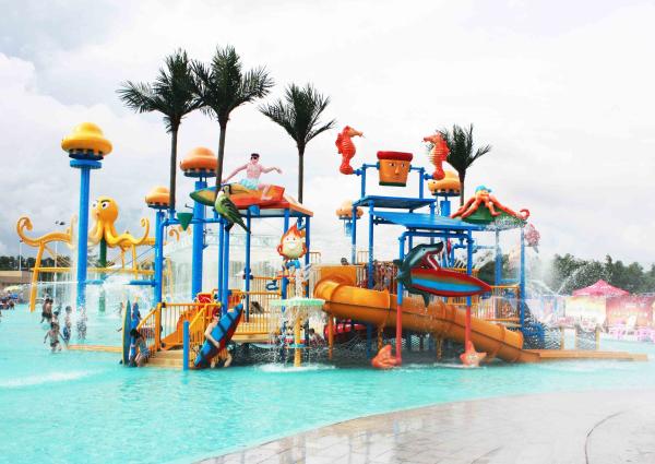 Funnuy Kids' Water Playground For Children Play Area / Equipment Floor Space 9.5