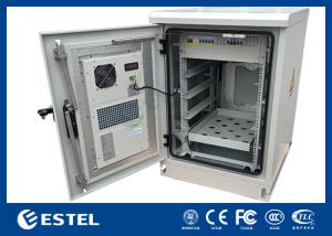 China 17U Capacity Outdoor Telecommunication Enclosures IP55 Floor Mount Installation factory