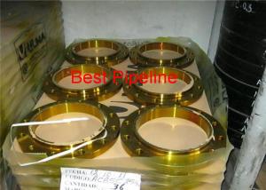 China 300LBS Pressure Flat Face Weld Neck Flange , Weld Neck Pipe Flanges Long Lifetime factory