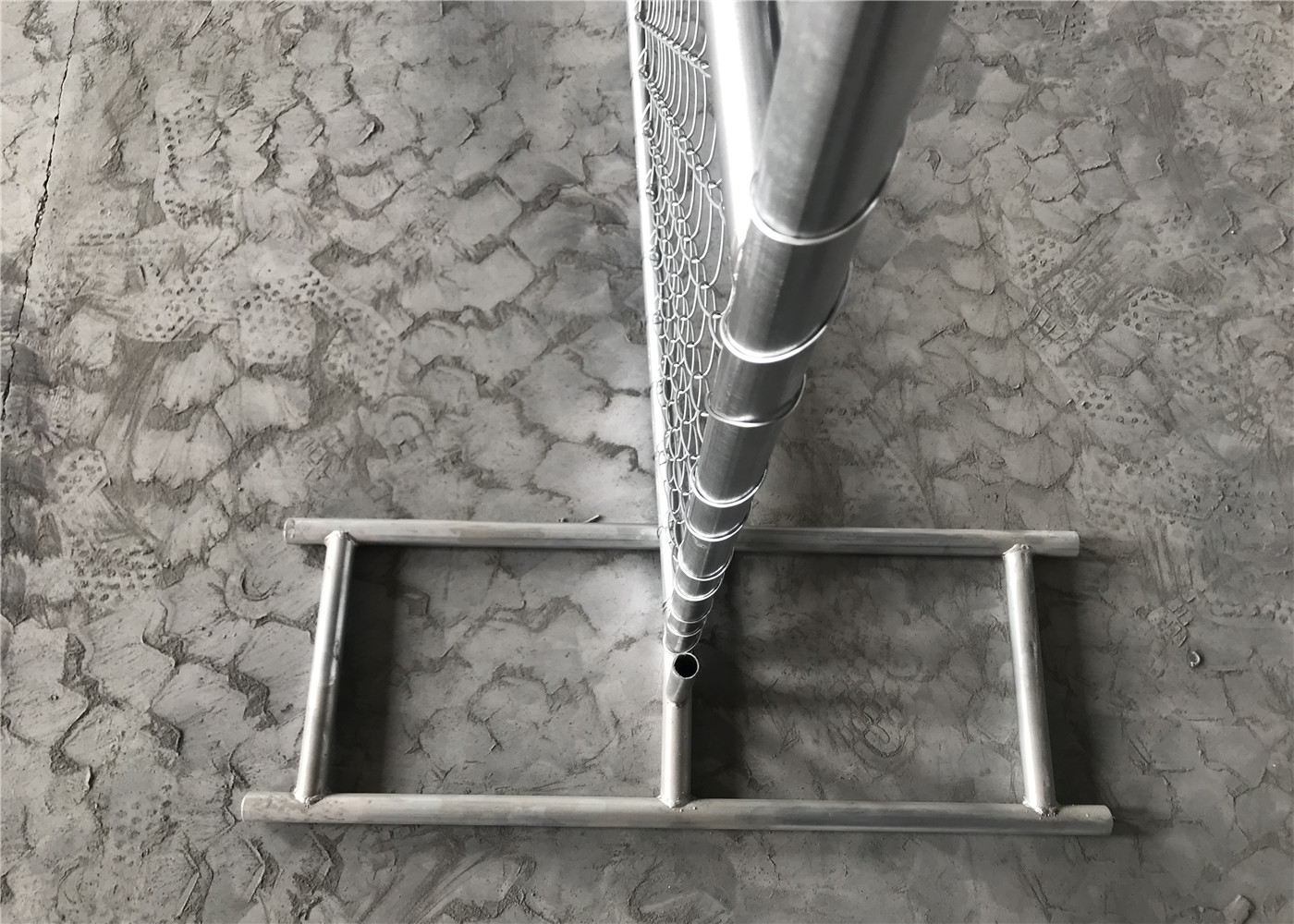 6x12 portable chain link fence tubing 42mmx16ga 1.6 thick cross brace hdg 366gram/SQM