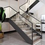 Balcony Clear Toughened Glass Stair Handrail For Indoor Outdoor Stairs