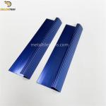 Heavy Duty Door Carpet Transition Strip Anodized Shiny Blue Color ODM