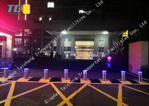China Traffic Road Safety Hydraulic Retractable Bollards Post Polished Brushed Surface factory