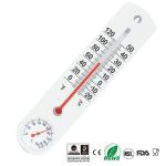 Metal Case Glass Tube Outdoor Temperature Gauge , Indoor Outdoor Temp Gauge