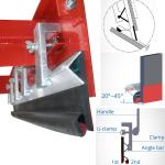 Abrasion Resistant Belt Conveyor Side Skirt Y Type Skirting Rubber Lining