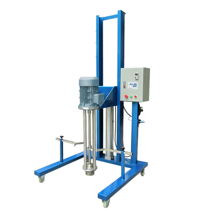 Cosmetic Mixer Pneumatic/Electric Lifting Disperser Iron Movable Mixing Homogenizer