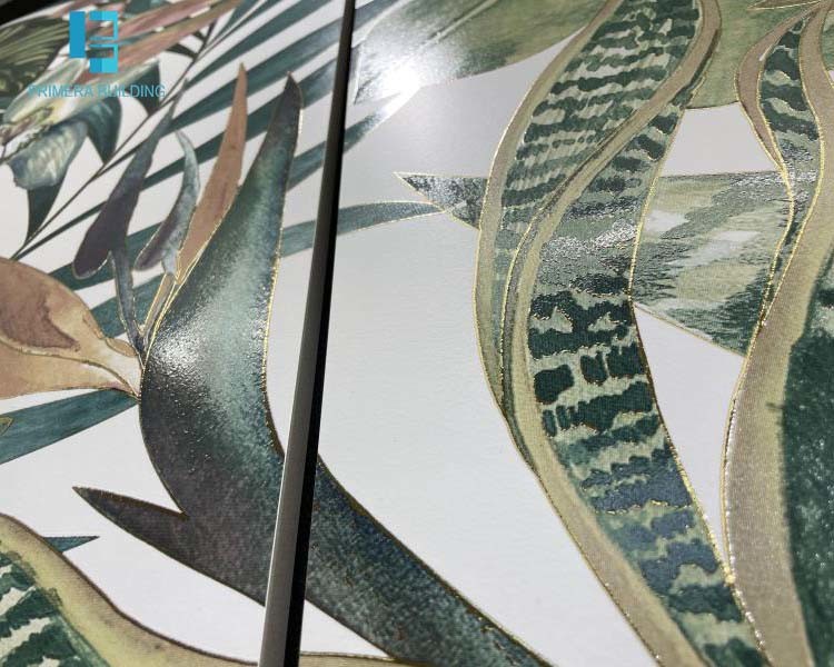 60x120cm Flower Gold Colour Floor Tiles Bedroom Decorating Porcelain Tiles