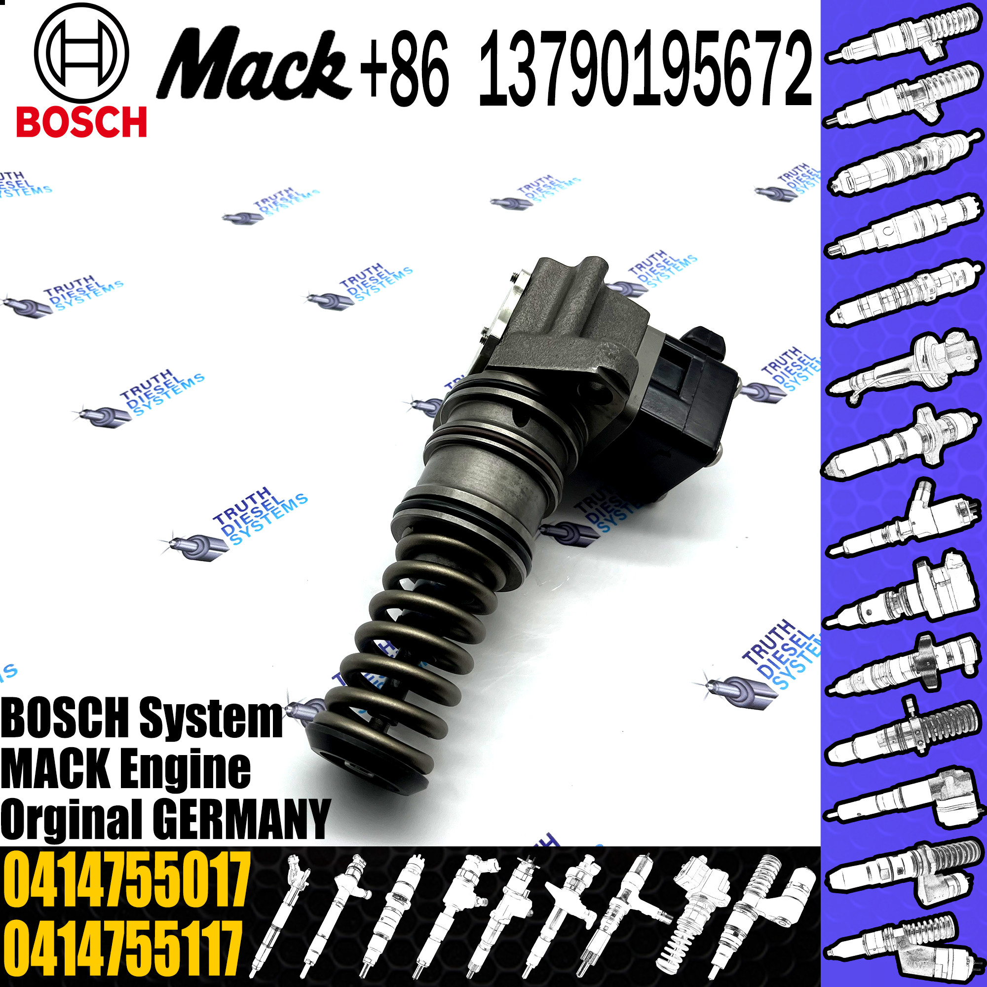 BOSCH new Diesel fuel Unit pump assembly 0414755017 0414755117 for Trucks