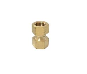 China 1/2 Inch Brass Swivel Hose Connector Flare Fittings For Copper Pipe factory