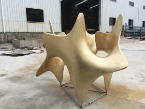 China 2 Meter Length Bronze Garden Statues Golden Painted Surface Finishing factory