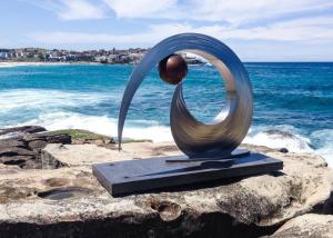 China Stainless Steel Garden Abstract Metal Sculpture Contemporary Metal Sculpture Art factory