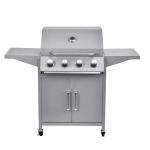 Easily Assembled 4-Burner Stainless Steel Infrared Gas BBQ Grill for Outdoor