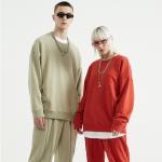 100% Cotton Fleece Blank Oversized Sweatshirts Mens Hoodies Streetwear