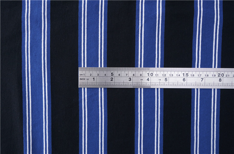 Skin-Friendly Pure Cotton And Linen Sweat Absorbent Striped Material Fabric For Casual Shirt