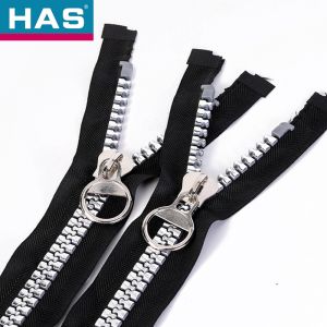 China Silver Plastic Special Shiny Teeth Zipper Tailoring Accessories Sewing Plastic Zippers on sale