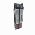 Fin lap back seal side gusset snack food cookie biscuit coffee powder packaging