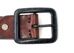 100% Cow 140cm Mens Casual Leather Belt With Black Buckle