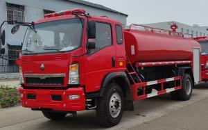 China HOWO 160HP Emergency Fire Vehicle 6 Wheeled Red Color For Fire Fighting Rescue factory