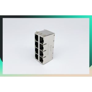 2X6 Multi Port RJ45 Magnetic Jack 1000 Base - T With LED And Shielded EMI