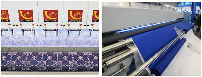 66 Needles 1000rpm Embroidery Quilting Machine For Leather / PU