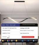Minimalist Creative Personality Modern Simple Home LED Table Bar One Word Long