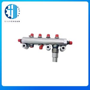 China Fuel Common Rail 438-3416  For C6.4 Engine  E320D Excavator Engine Parts on sale