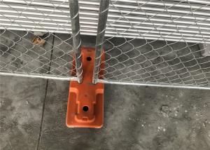China 8'x14' chain link fence panels for construction site heavy duty design cross brace tube 1⅝&quot;(41.2mm) Mesh 2⅜&quot;x2⅜&quot;/60mm factory