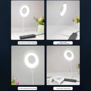 Eye Protection Foldable Study Lamp Portable Energy Saving Night Table Lamps With