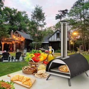 China 16 Inch Black Carton Horno Single Pizza Oven with and Customized Logo Acceptable factory