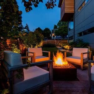 China Simple Corten Steel Outdoor Fire Pit Rusty Round Design Garden Decoration Fire Pit factory