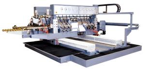 China 45° Arrise Angle Glass Horizontal Washing Machine Double Edging CNC Polishing Machine factory