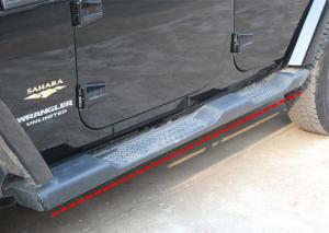 China OE Running Boards Car Spare Parts For Wrangler 2007 - 2017 JK Factory Style Side Steps factory
