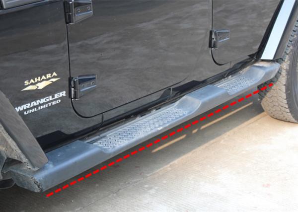 OE Running Boards Car Spare Parts For Wrangler 2007 - 2017 JK Factory Style Side
