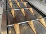 Stainless Steel Ice Cream Cone Baking Machine PLC Control