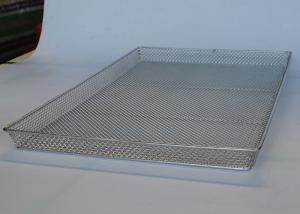 China 650mm X 460mm 1mm Wire Mesh Tray For Fruit Meat factory