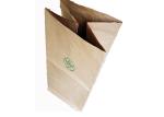 Biodegradable Pinch Bottom Paper Bags Yard Garden Waste Brown Kraft Paper Bags