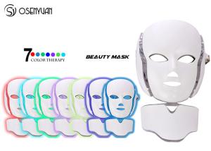 China EMS Microcurrent Photon Led Facial Mask , Led Light Therapy Mask For Face Neck factory