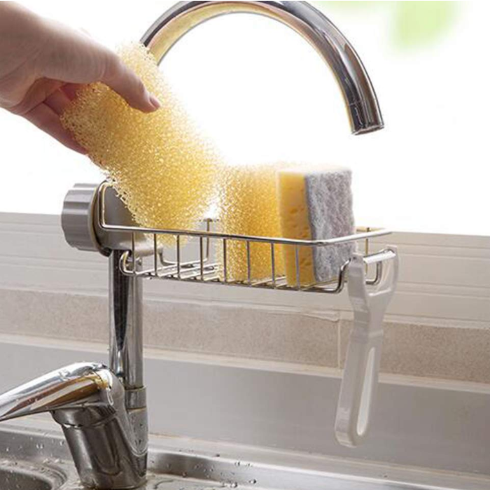 Detachable Faucet Sink Sponge Storage Holders Racks Bolt Inserting Type