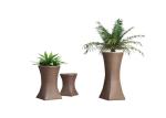 Poly Rattan Tall Plant Pots Outdoor