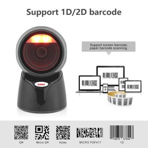 Factory 1D/2D Hands-Free Desktop Barcode Scanner QR Code Reader Platform Cheap