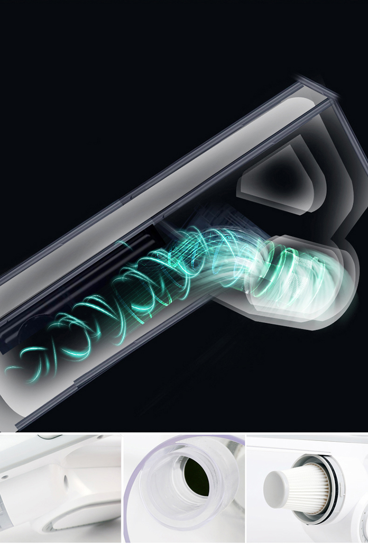 Pakcage Size 410*215*140mm Cordless Handheld Electric Vacuum Cleaner for Floor and Car